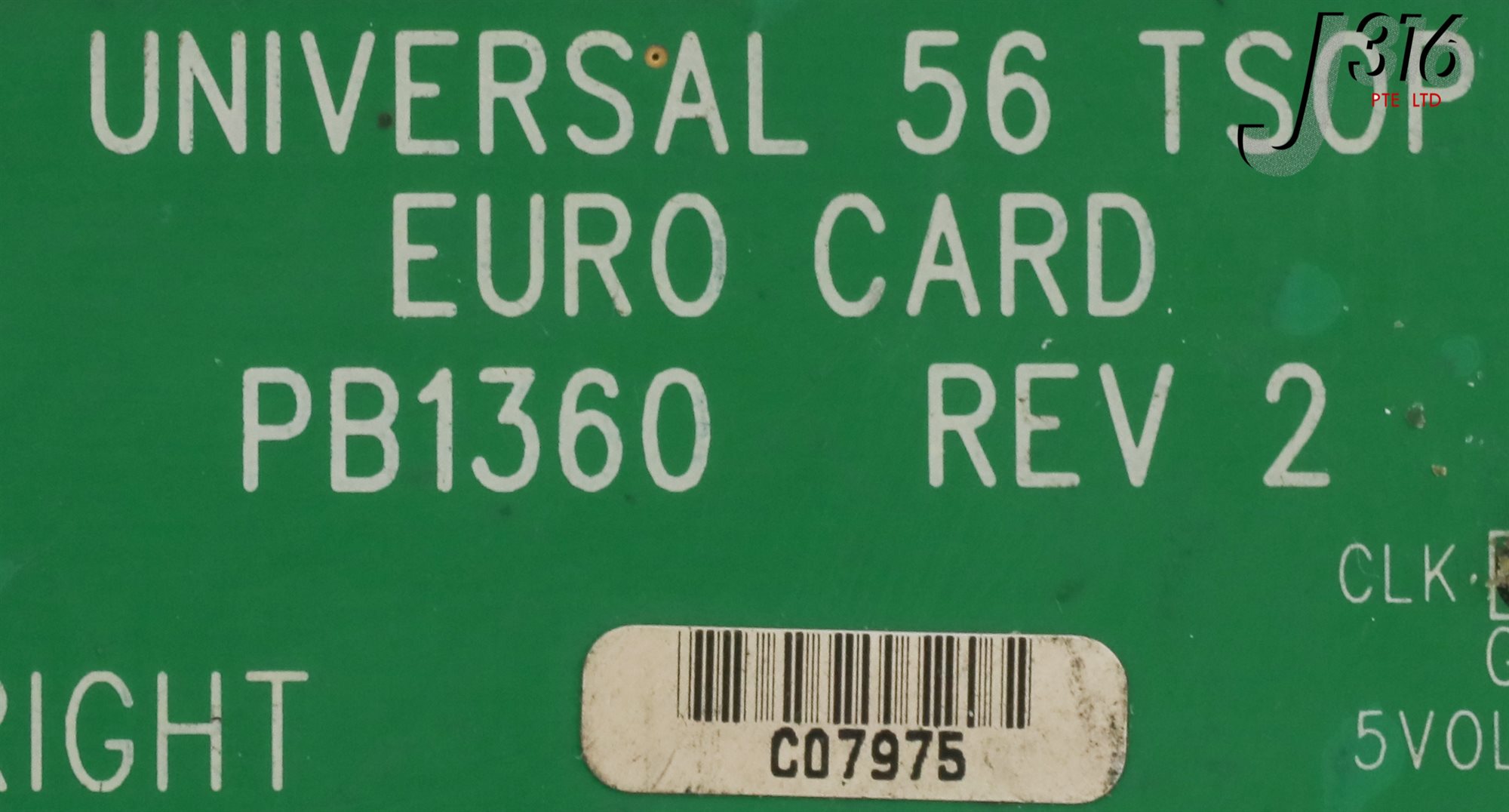 14155 INTEL PCB, UNIVERSAL 56 TSOP EURO CARD, ASSY, FPD-PB1360